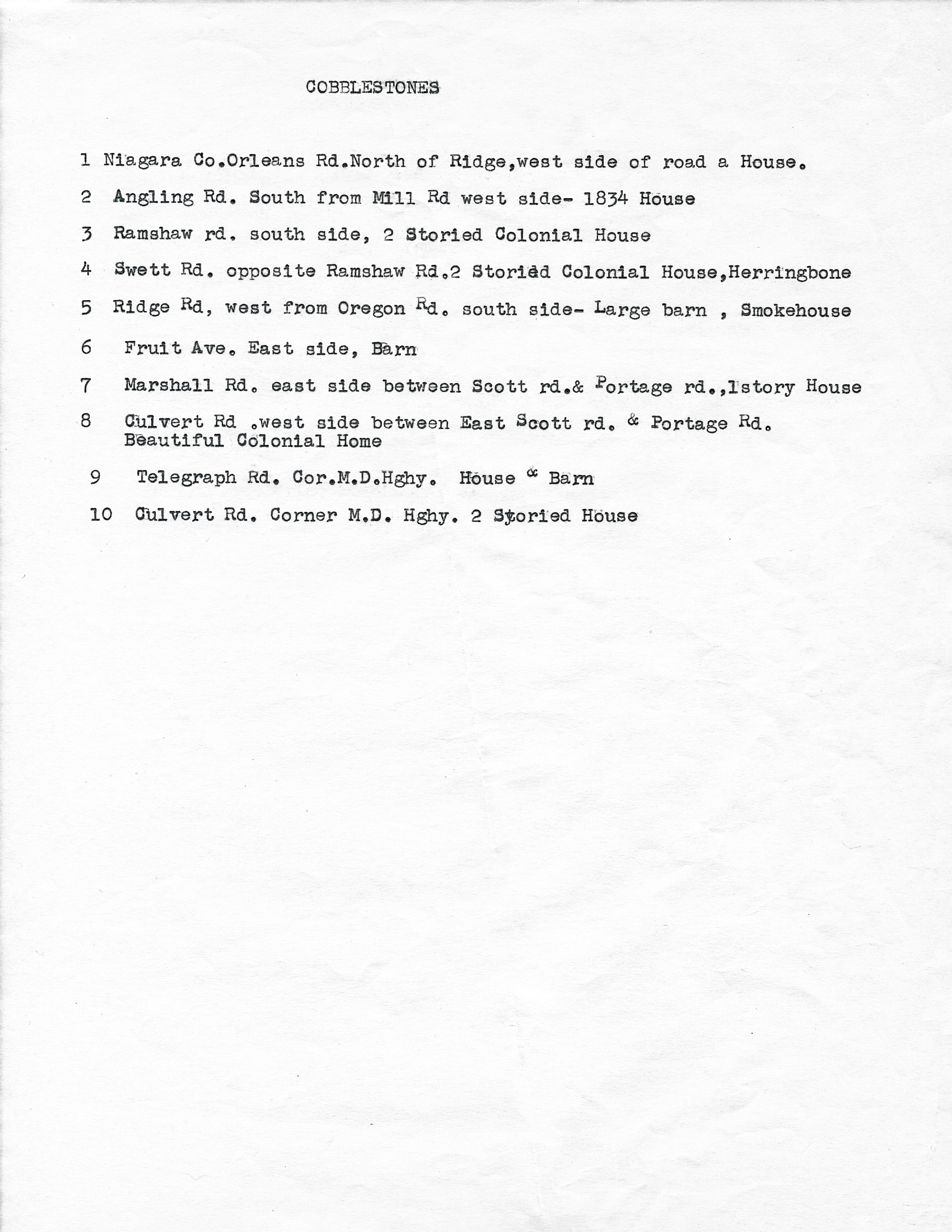 Ridgeway Cobblestones P2